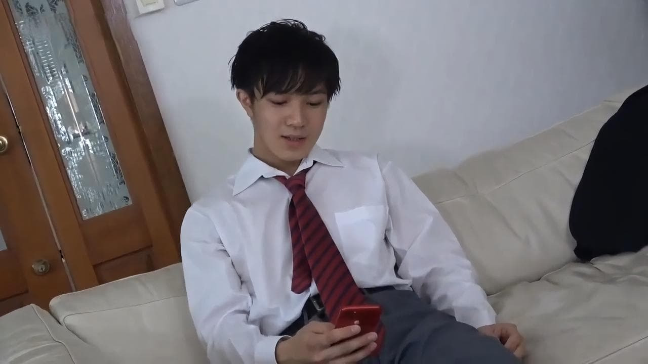 Threesome with young hot Japanese guy