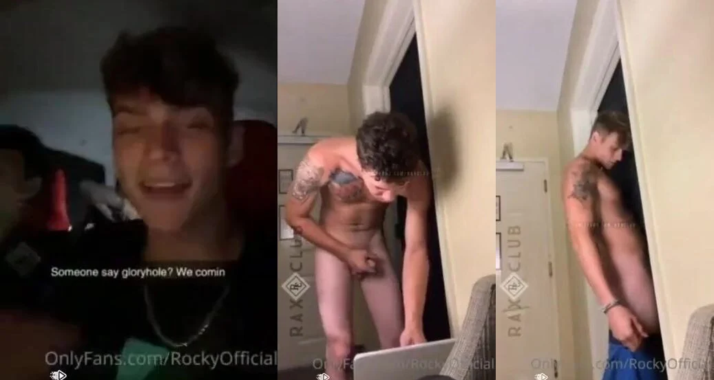 RockyOfficial – getting sucked through the gloryhole after the party