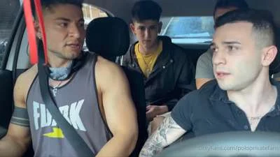 Angel Gomez, Emapaz, Liam Galty and Polo – group fuck with the Uber driver