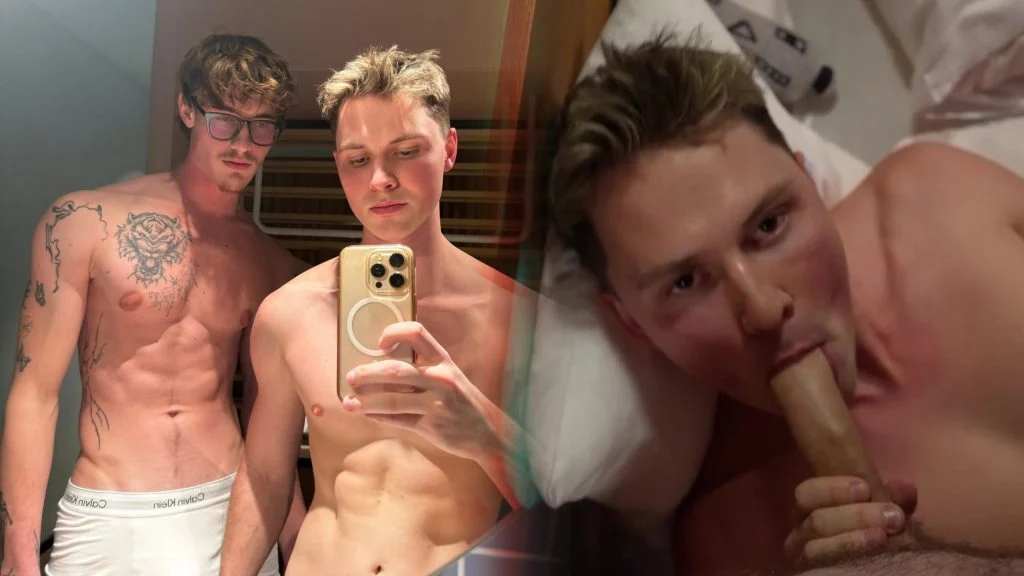 Louraint gets a blowjob from Czechgaytwins