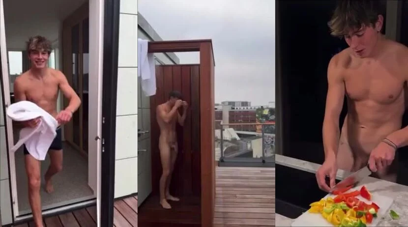 TikToker Klass Francisks shows off his cute little cock – a compilation