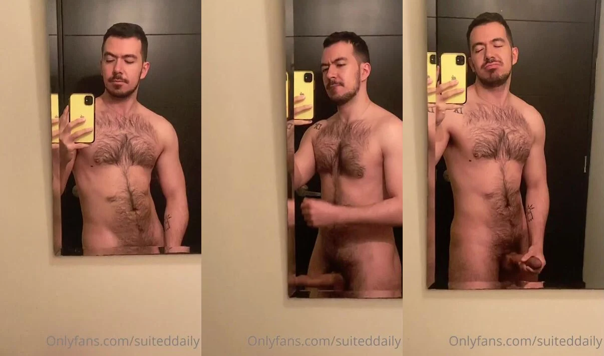 Quick jerk off before a shower Suited Daily suiteddaily