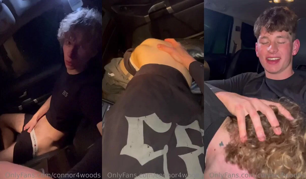 Connor4woods – a twink blowjob in the car